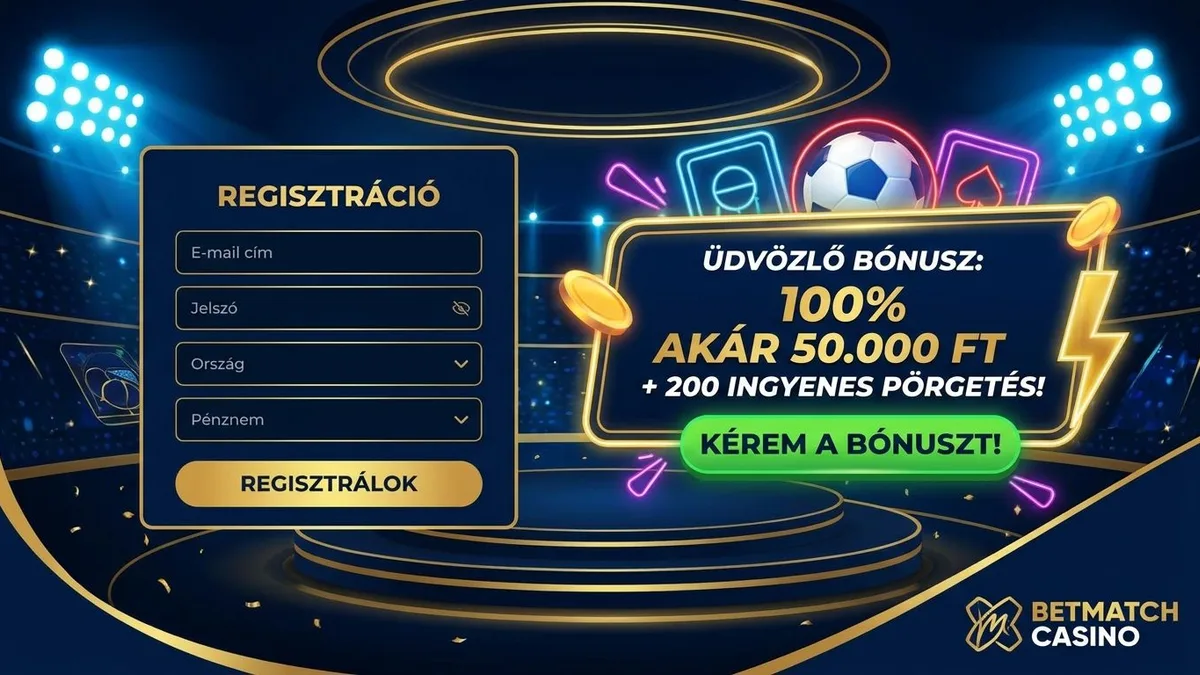 Regisztráció bónusszal